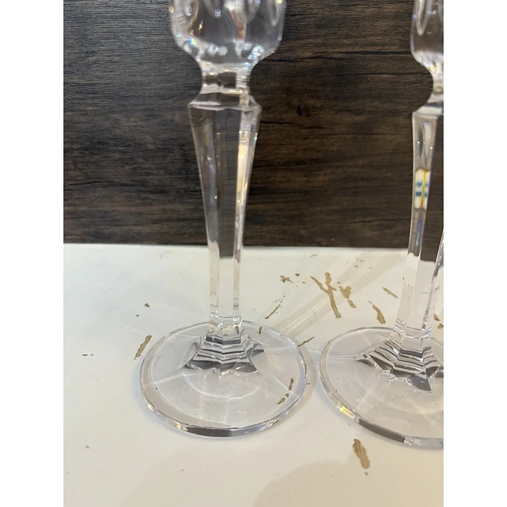 Pair‎ Marquis by Waterford Crystal Candlesticks 8